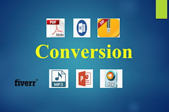 convert pdf, doc, arw, png, mp4, flv, 3gp,zip, rar and m4a files