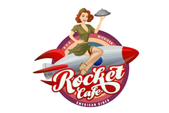 design high quality rocket logo for your business in 24 hours