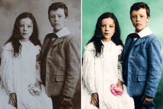 colorize old photo and repair