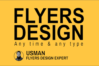 do a clean and modern real estate flyer design
