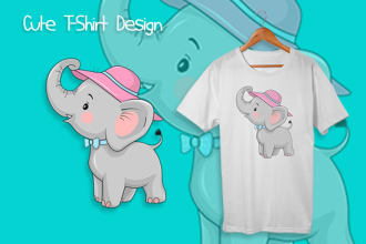 create a cute cartoon t shirt design