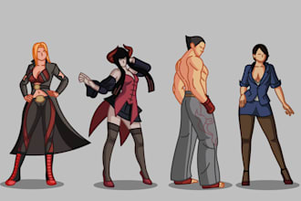 make any character in minimalist style for printing