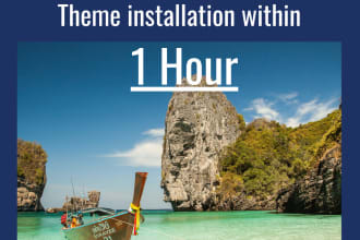 install wordpress theme with demo layout