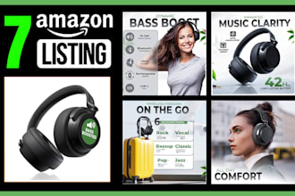 design amazon infographics, product images, and photo editing services