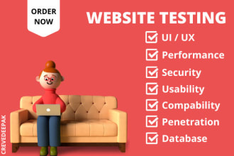 test and review your website and do QA website testing