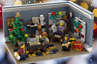 design a custom lego creation and provide PDF instructions