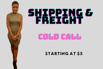 do cold calling for shipping and freight companies