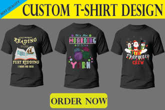 make custom and trendy t shirt design within 24hrs