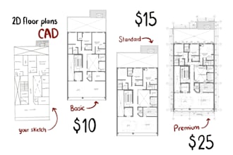 draw your floor plan on cad in one day