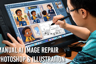 manually fix ai generated images in photoshop