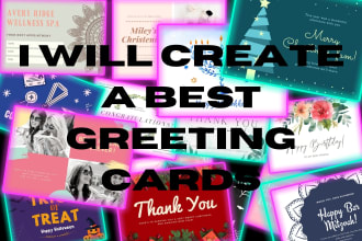 create a 2 best greeting cards