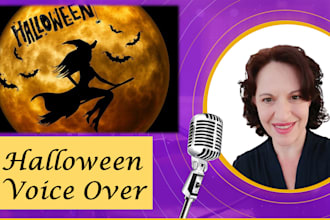 record a scary or fun halloween voice over