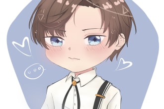 draw bust up chibi art of your oc or favourite character
