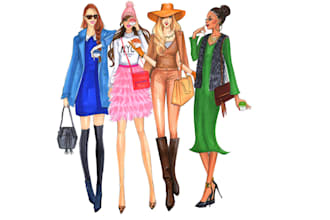 do fashion illustrations or sketches