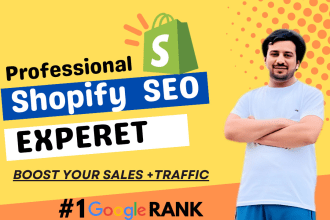 do complete shopify SEO for 1st page ranking on google