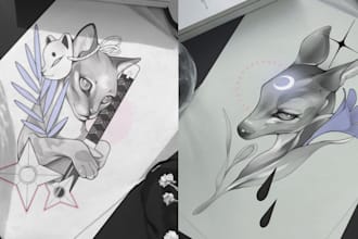 Hot Review!  create incredible animal tattoo design