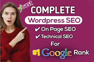 do website onpage SEO and technical optimization service of wordpress site