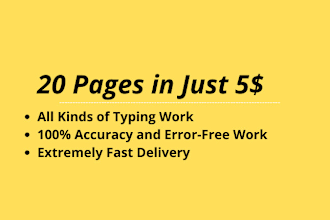 do a fast data entry, typing job, retype scanned pdf documents