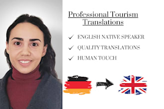 translate tourism texts from german into english