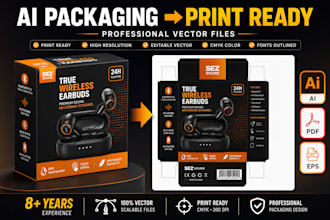 convert ai packaging design concepts into professional print ready artwork