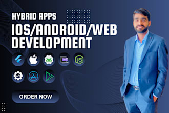 develop flutter IOS, android, huawei and web hybrid apps in cross platform