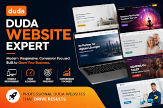 build duda website, design and redesign duda landing page, duda developer