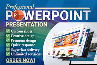 design professional powerpoint presentation, google slide