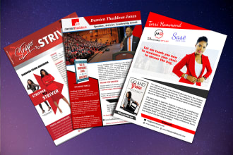 design speaker one sheet, press kit, media kit, flyer