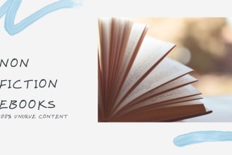 expertly ghostwrite 50,000 words nonfiction self help and ebooks of your choice
