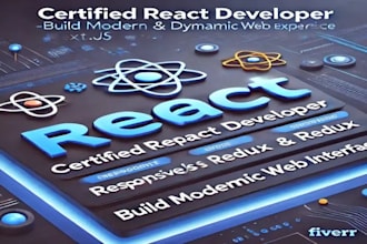 do full stack website development in react and next js