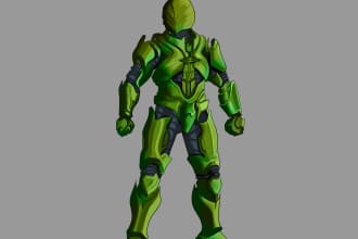 draw future scifi armor design