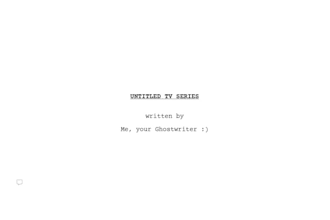 ghostwrite your TV scripts