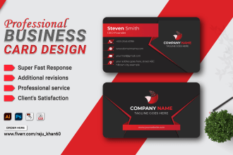 design unique business card or stationary