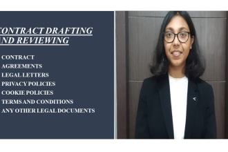expertly draft and proofread contracts, agreements, and legal documents
