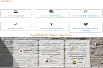 build you a landing page using wordpress