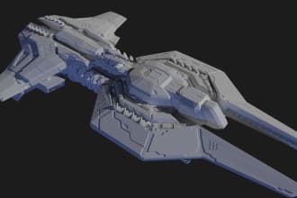 design 3d scifi assets for 3d printing, cosplay, and tabletop