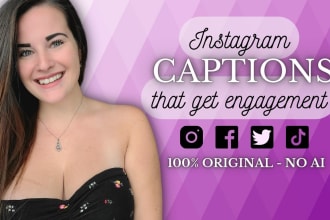 write your instagram captions