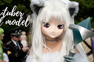 do live 2d or 3d vtuber or vr chart character model design