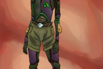 draw semi stylized character references