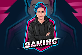 design youtube, gaming twitch, mascot and avatar logo