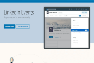 create a linkedin event page and promote it