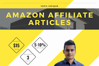 write amazon affiliate articles and buyers guide