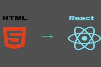 convert html to react js components or web application