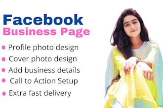 do facebook business page creation,page setup,banner,cover design