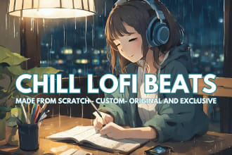 produce exclusive chill lofi beats or lofi music with full rights