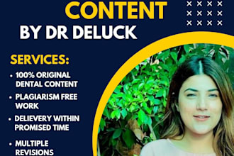 write well researched dental article