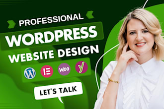 do professional wordpress website design, ecommerce website, or landing page