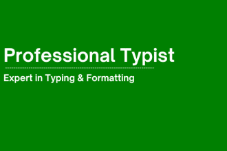 do a fast typing job, retype pages, pdf to word, fast typist