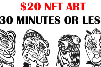 draw custom nft art in my style in 30 minutes