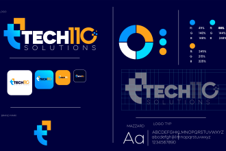 design logo and complete brand identity design or brand style guides